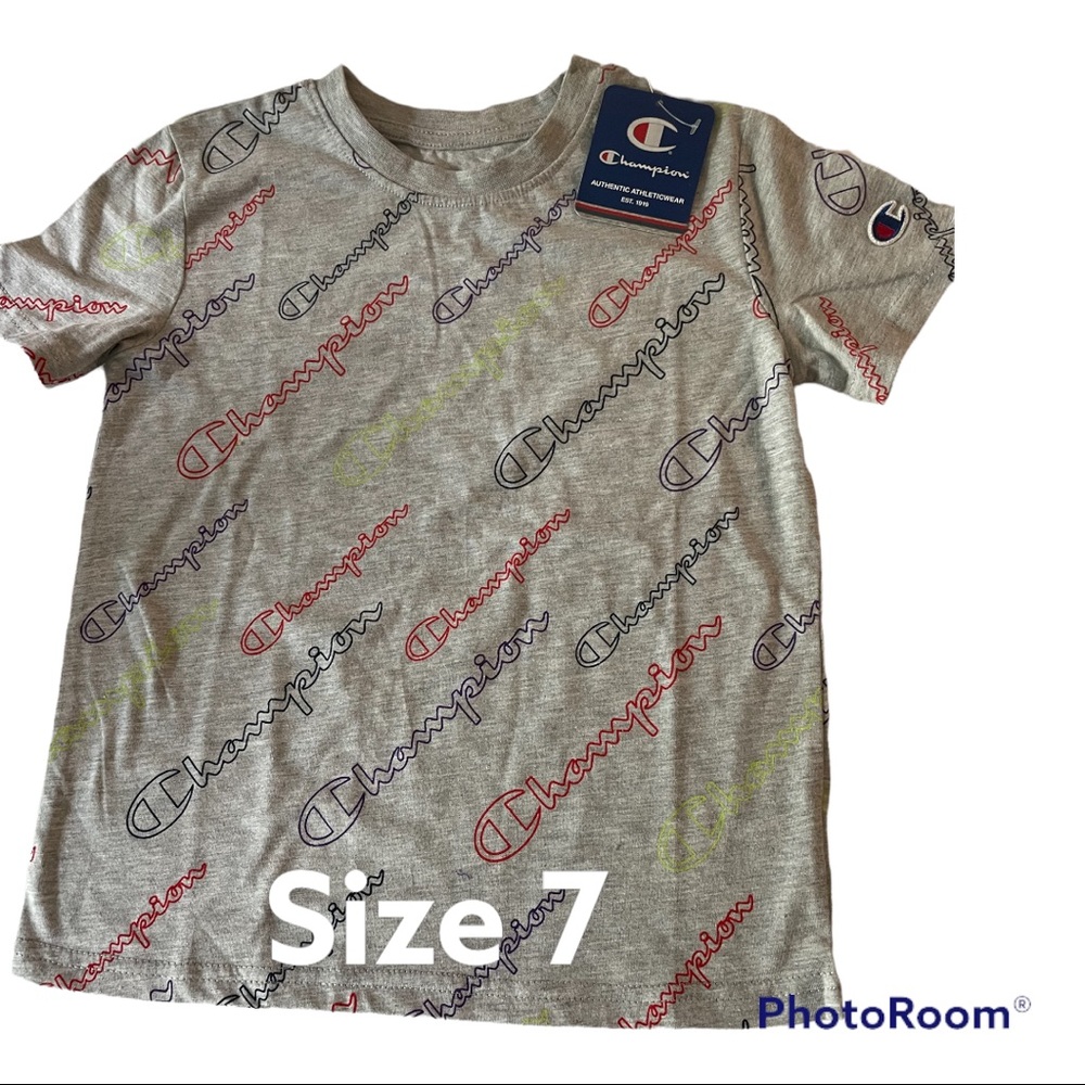 Champion Boys/Girls Shirt Sz 7 NEW